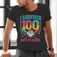100 Days Of School Baseball Drip 100 Days Boy Girl Kids Men's V-Neck T-Shirt 100 Days Of School Baseball Drip 100 Days Boy Girl Kids Men's V-Neck T-Shirt