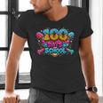 100 Days Of School Baseball Drip Ice Cream Costume Teachers Men's V-Neck T-Shirt 100 Days Of School Baseball Drip Ice Cream Costume Teachers Men's V-Neck T-Shirt