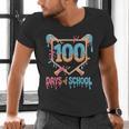 100 Days Of School Baseball Drip 100 Days Of School Men's V-Neck T-Shirt 100 Days Of School Baseball Drip 100 Days Of School Men's V-Neck T-Shirt
