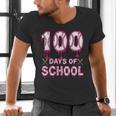 100 Days Of School Baseball Ice Cream Drip 100th Day Boys Men's V-Neck T-Shirt 100 Days Of School Baseball Ice Cream Drip 100th Day Boys Men's V-Neck T-Shirt