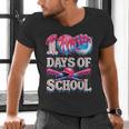 100 Days Of School Baseball Lover Donut Drip Boy Girl Men's V-Neck T-Shirt