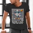 100 Days Of School Boys Baseball 100th Day Of School Kids Men's V-Neck T-Shirt