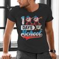 100 Days Of School Boys Baseball Drip 100th Day Dabbing Ball Men's V-Neck T-Shirt 100 Days Of School Boys Baseball Drip 100th Day Dabbing Ball Men's V-Neck T-Shirt