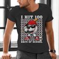 100 Days Of School Retro Baseball Sport For Boys Teachers Men's V-Neck T-Shirt 100 Days Of School Retro Baseball Sport For Boys Teachers Men's V-Neck T-Shirt