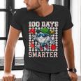 100 Days Smarter Baseball 100 Days Of School Boy Girl Kid Men's V-Neck T-Shirt 100 Days Smarter Baseball 100 Days Of School Boy Girl Kid Men's V-Neck T-Shirt