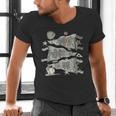 100 Days Smarter Baseball Sport School Celebration Men's V-Neck T-Shirt 100 Days Smarter Baseball Sport School Celebration Men's V-Neck T-Shirt