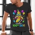 100th Day Of School Banana Baseball Drip For Kids Youth Girl Men's V-Neck T-Shirt 100th Day Of School Banana Baseball Drip For Kids Youth Girl Men's V-Neck T-Shirt