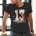 13 Years Old Baseball Birthday Boy 13th Bday Party Men's V-Neck T-Shirt
