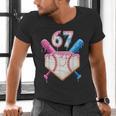 6 7 Baseball Dripping Six Seven Gen Alpha Slang Men's V-Neck T-Shirt 6 7 Baseball Dripping Six Seven Gen Alpha Slang Men's V-Neck T-Shirt