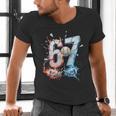 6 7 Baseball Six Seven Meme 67 Hands Kids Men Women Men's V-Neck T-Shirt 6 7 Baseball Six Seven Meme 67 Hands Kids Men Women Men's V-Neck T-Shirt