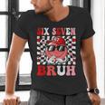 6 7 Bruh Six Seven Valentine Heart Baseball Men's V-Neck T-Shirt 6 7 Bruh Six Seven Valentine Heart Baseball Men's V-Neck T-Shirt