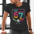 I Was 6 Now Im 7 Ice Cream Drip Baseball For Men Women Kids Men's V-Neck T-Shirt I Was 6 Now Im 7 Ice Cream Drip Baseball For Men Women Kids Men's V-Neck T-Shirt