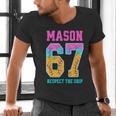6 7 Mason Baseball Drip Men's V-Neck T-Shirt 6 7 Mason Baseball Drip Men's V-Neck T-Shirt