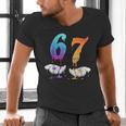 6 7 Six Seven Meme Hands Ice Cream Baseball Drip Boy Girl Men's V-Neck T-Shirt 6 7 Six Seven Meme Hands Ice Cream Baseball Drip Boy Girl Men's V-Neck T-Shirt