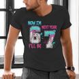 Now Im 6 Next Year I'Ll Be 7 Baseball Ice Cream Drip 67 Meme Men's V-Neck T-Shirt