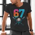 67 Baseball Meme Cool Drip Number 67 Player Or 67th Birthday Men's V-Neck T-Shirt 67 Baseball Meme Cool Drip Number 67 Player Or 67th Birthday Men's V-Neck T-Shirt