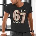 67 Baseball Six Seven 6 7 Meme Kids 67 Teen Boys 6-7 Men's V-Neck T-Shirt 67 Baseball Six Seven 6 7 Meme Kids 67 Teen Boys 6-7 Men's V-Neck T-Shirt