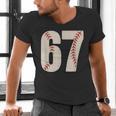 67 Baseball Six Seven 6 7 Meme 67 Men's V-Neck T-Shirt 67 Baseball Six Seven 6 7 Meme 67 Men's V-Neck T-Shirt