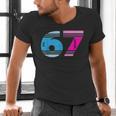 67 Crayon Cool Baseball Crayon 6 7 67 Men's V-Neck T-Shirt 67 Crayon Cool Baseball Crayon 6 7 67 Men's V-Neck T-Shirt