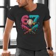 67 Ice Cream Drip Baseball Meme – Six Seven Gen Alpha Men's V-Neck T-Shirt