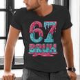 67 Ice Cream Drip Baseball For Men Women Kids Men's V-Neck T-Shirt