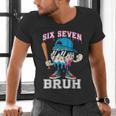 67 Six Seven Baseball Ice Cream Drip Number 67 Player Men's V-Neck T-Shirt 67 Six Seven Baseball Ice Cream Drip Number 67 Player Men's V-Neck T-Shirt