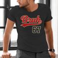 67 Six Seven Bruh Meme Baseball Vintage Style Men Boys Men's V-Neck T-Shirt