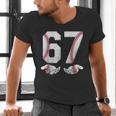 67 Six Seven Number 6 7 Meme Baseball Six Seven For Boys Men Men's V-Neck T-Shirt 67 Six Seven Number 6 7 Meme Baseball Six Seven For Boys Men Men's V-Neck T-Shirt