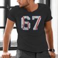 67 Sports Meme – Baseball Number 6 7 Men's V-Neck T-Shirt 67 Sports Meme – Baseball Number 6 7 Men's V-Neck T-Shirt