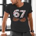 67 Trend Baseball Six Seven Number For Boys Men Men's V-Neck T-Shirt
