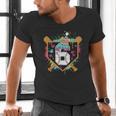 6th Birthday Baseball Drip Number 6 Year Old Birthday Boy Men's V-Neck T-Shirt 6th Birthday Baseball Drip Number 6 Year Old Birthday Boy Men's V-Neck T-Shirt