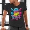 8th Birthday Baseball Ice Cream Drip 8 Years Old Girls B-Day Men's V-Neck T-Shirt 8th Birthday Baseball Ice Cream Drip 8 Years Old Girls B-Day Men's V-Neck T-Shirt