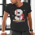 9 Years Old Baseball Birthday Boy 9th Bday Party Men's V-Neck T-Shirt 9 Years Old Baseball Birthday Boy 9th Bday Party Men's V-Neck T-Shirt
