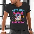 9th Birthday Baseball 9 Year Old Ice Cream Drip Boy Baseball Men's V-Neck T-Shirt 9th Birthday Baseball 9 Year Old Ice Cream Drip Boy Baseball Men's V-Neck T-Shirt