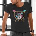 9th Birthday Baseball Bat Ice-Cream Drip 9yrs Old Boys Girls Men's V-Neck T-Shirt