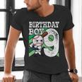 9th Birthday Baseball Birthday Party 9th Birthday Boy Men's V-Neck T-Shirt