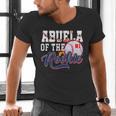 Abuela Rookie Of Year 1st Birthday Baseball Theme Matching Men's V-Neck T-Shirt Abuela Rookie Of Year 1st Birthday Baseball Theme Matching Men's V-Neck T-Shirt