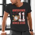Awesome Since 2015 11 Year Old Boys Bday Baseball Theme Men's V-Neck T-Shirt Awesome Since 2015 11 Year Old Boys Bday Baseball Theme Men's V-Neck T-Shirt