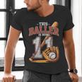 This Baller Is Now 11 Year Baseball Player 11th Birthday Boy Men's V-Neck T-Shirt This Baller Is Now 11 Year Baseball Player 11th Birthday Boy Men's V-Neck T-Shirt