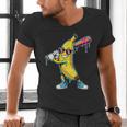 Banana Baseball Drip Kids Youth Boys Girls Men's V-Neck T-Shirt Banana Baseball Drip Kids Youth Boys Girls Men's V-Neck T-Shirt