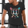 Baseball 11 Year Old Ice Cream Drip 11th Birthday Boy Player Men's V-Neck T-Shirt Baseball 11 Year Old Ice Cream Drip 11th Birthday Boy Player Men's V-Neck T-Shirt