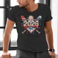 Baseball 2026 Ice Cream Drip Bats For Boys Birthday Graphic Men's V-Neck T-Shirt Baseball 2026 Ice Cream Drip Bats For Boys Birthday Graphic Men's V-Neck T-Shirt