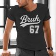 Baseball 6 7 Bruh Number 67 Six Seven Meme Boys Kids Men's V-Neck T-Shirt Baseball 6 7 Bruh Number 67 Six Seven Meme Boys Kids Men's V-Neck T-Shirt