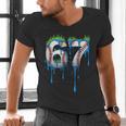 Baseball 67 Six Seven Gen Alpha Meme Blue Drip Boys Men's V-Neck T-Shirt Baseball 67 Six Seven Gen Alpha Meme Blue Drip Boys Men's V-Neck T-Shirt