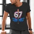 Baseball 67 Six Seven Gen Alpha Meme Drip Men's V-Neck T-Shirt