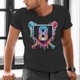 Baseball 8 Year Old Boy Ice Cream Drip 8th Birthday Player Men's V-Neck T-Shirt
