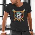 Baseball 8 Year Old Ice Cream Drip 8th Birthday Boy Number 8 Men's V-Neck T-Shirt Baseball 8 Year Old Ice Cream Drip 8th Birthday Boy Number 8 Men's V-Neck T-Shirt