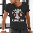 Baseball Abuelito Distressed Vintage Grandpa Game Day Men's V-Neck T-Shirt Baseball Abuelito Distressed Vintage Grandpa Game Day Men's V-Neck T-Shirt