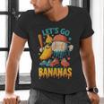 Baseball Banana Sports Drip Art For Kids Men's V-Neck T-Shirt Baseball Banana Sports Drip Art For Kids Men's V-Neck T-Shirt
