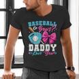 Baseball Or Bows Daddy Loves You Gender Reveal Family Men's V-Neck T-Shirt Baseball Or Bows Daddy Loves You Gender Reveal Family Men's V-Neck T-Shirt